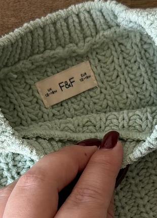 Светр вʼязаний для дівчинки f&f 9
