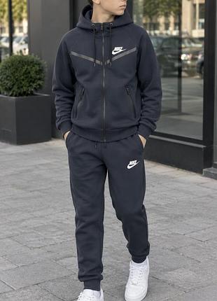 Зимний спортивный костюм для детей и подростков nike tech fleece