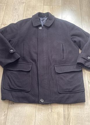 Куртка-пальто з вовняної суміші  (лінійка m&s collection / collezione). модель має дизайн у стилі класичного автомобільного пальта