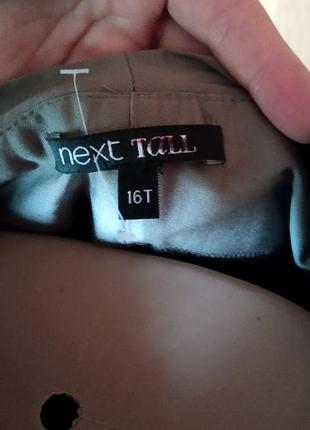 Жіночі брюки next tall, розмір 16, хакі 6