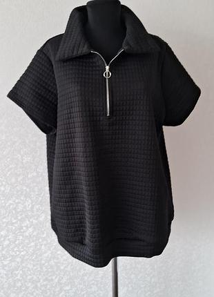 Фактурна футболка- блуза shein, р.50-52