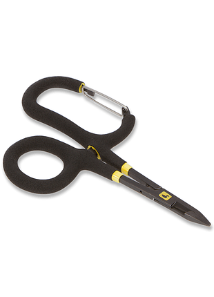Пинцет-зажим loon outdoors rogue quickdraw forceps 6,25" — нахлыстовый инструмент из нержавеющей стали с карабинной петлей и кусач