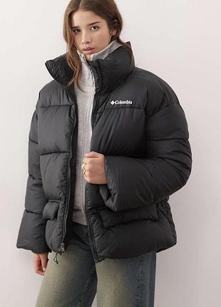 Пуховик жіночий columbia чорний