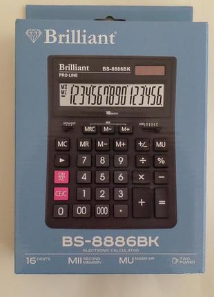 Калькулятор bs-8886bk тм brilliant 3