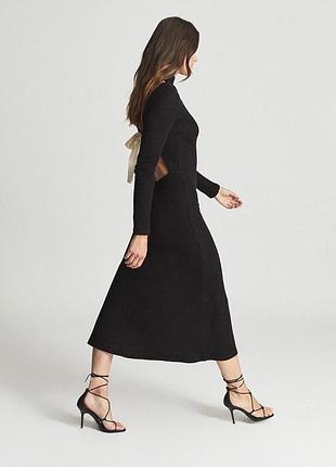 Lily open back midi dress reiss