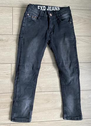 Джинси для хлопчика fxd jeans утеплені, темно-сірі