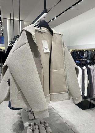 Тепла куртка кофта зіпка zara 4