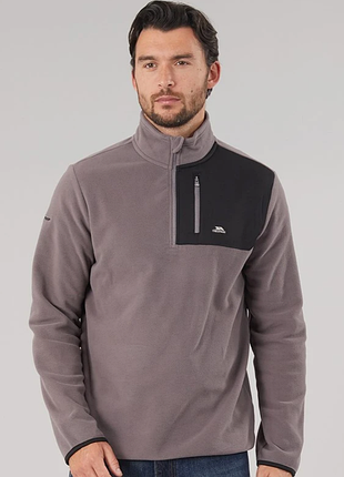 Флиска trespass mens mcgeechan 1/2 zip micro fleece mid grey