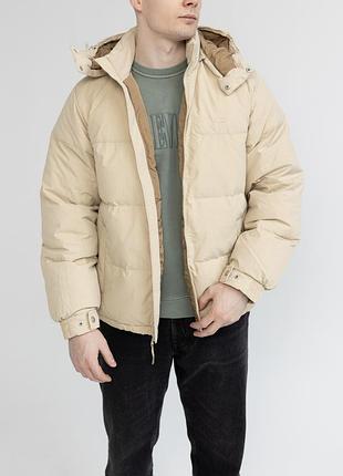 Чоловіча куртка пуховик levi’s jacket safari tan , бежева , оригінал , новинка 2026