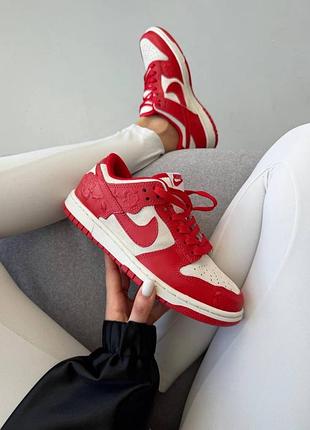 Кросівки nike sb dunk | red roses 🌹