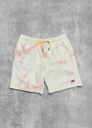 Шорти dickies літні трикотажні чоловічі оригінал дикіс tie dye кремові