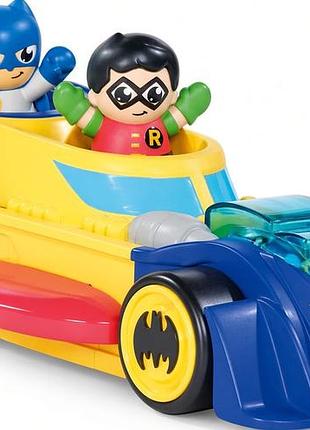 Игровой набор toomies dc comics batman бэтмобиль 3 в 1 с фигурками бэтмена и робина (e73262)
