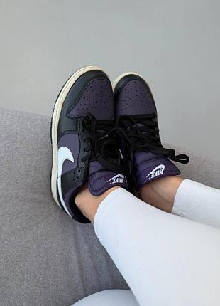 Кросівки nike sb dunk | purple black 6