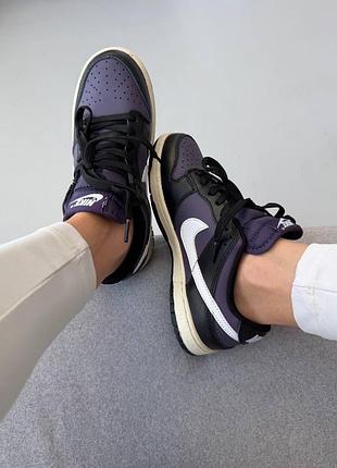 Кросівки nike sb dunk | purple black 5