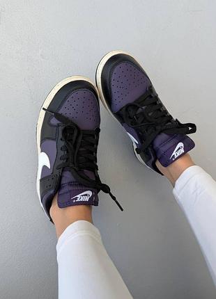 Кросівки nike sb dunk | purple black 7