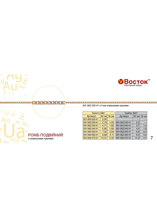 Ланцюжок золотий рембо 585 проби.45см.9.60г.