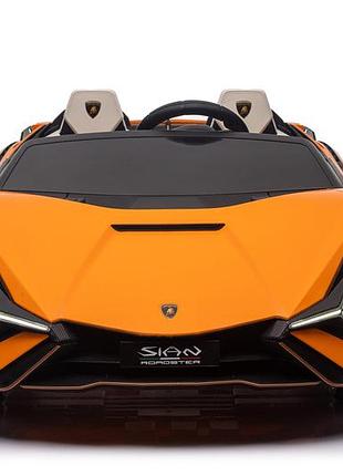 Детский электромобиль с покраской и функцией дрифта lamborghini sian (qls-6988o)