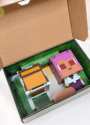 Фігурки-трансформер mattel minecraft flippin’ figs 2-pack (jcy31) 2