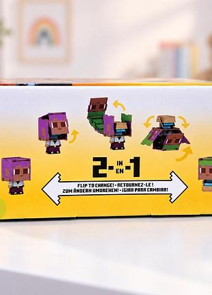 Фігурки-трансформер mattel minecraft flippin’ figs 2-pack (jcy31) 4