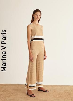 Брюки marina v paris трикотаж джерси