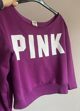 Світшот укорочений pink на одне плече