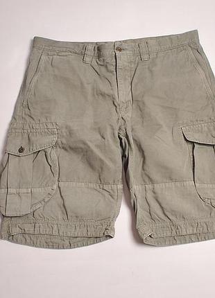 Чоловічі шорти з домішками льону карго incotex slacks - 36