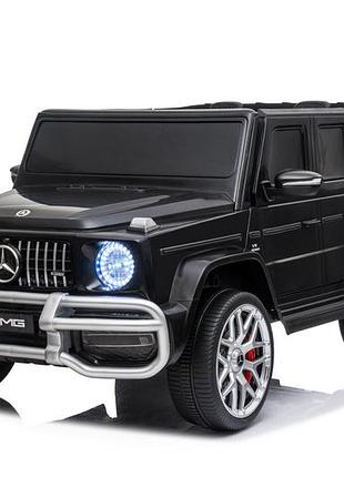 Детский полноприводный электромобиль mercedes g63 amg s307 с ковром и дождевиком в комплекте