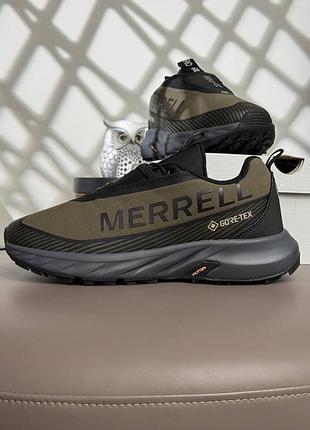 Водонепроникні кросівки merrell agility peak 5 gtx khaki grey black