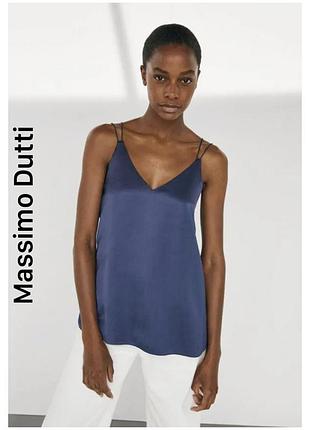 Топ massimo dutti на тонких бретелях