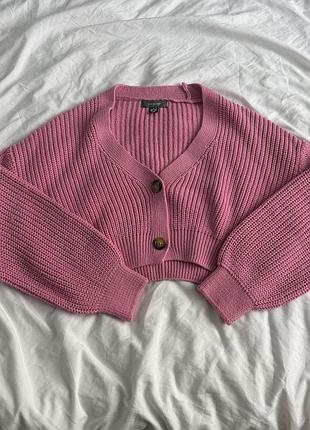 Новый кардиган primark розового цвета, размер м
