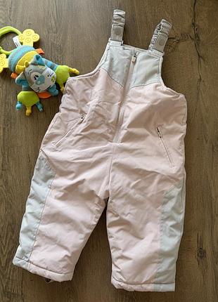 Дитячий зимовий напівкомбінезон у гірськолижному стилі zara