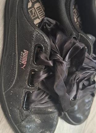 Снікерси жіночі puma basket чорні