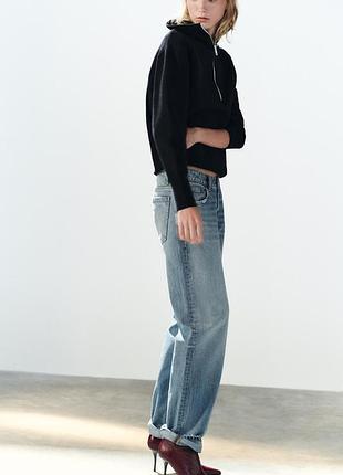 Кожаные ботинки на высоком каблуке zara 6