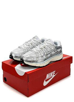 Кроссовки женские nike p-6000 silver beige 8