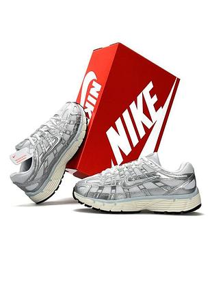 Кроссовки женские nike p-6000 silver beige 9