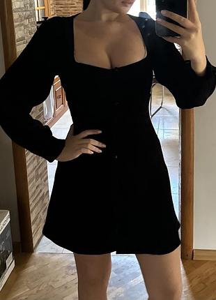 Жіноча коротка сукня zara чорна