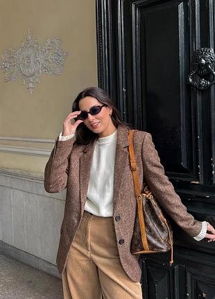 Шикарный плотный коричневый шерстяной пиджак zara
✨✨✨✨✨✨✨✨✨✨
