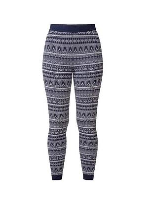 Женские теплые вязаные леггинсы лосины esmara скандинавский узор fair isle зима новогодняя серия