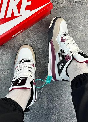 Кросівки чоловічі nike air jordan 4 retro psg paris saint-germain
