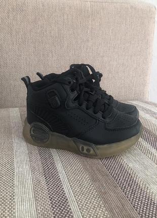 Черевики для хлопчика skechers чорні, розмір 27