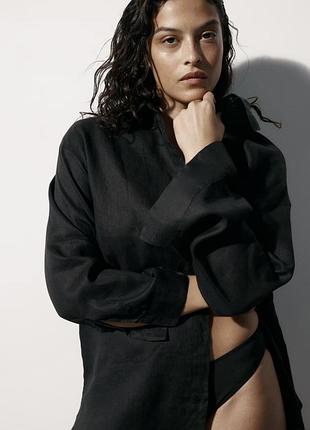 Лляна сорочка h&m 2