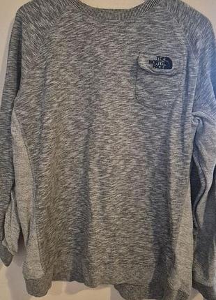 Оригинальный свитшот the north face - серый меланж