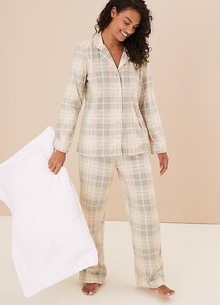 Стильна тепла супер якісна піжама великого розміру cl m&s collection