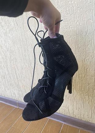 Туфлі жіночі для танців high heels чорні