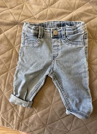 Джинси для дітей h&m блакитні, розмір 68