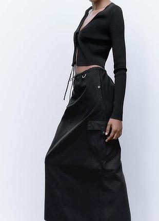 Довга максі спідниця карго zara ✨✨✨✨✨✨✨✨✨✨ 3
