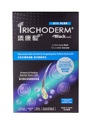 Сыворотка стимулирующая против выпадения волос для мужчин black men intensive serum trichoderm 10 шт по 7 мл