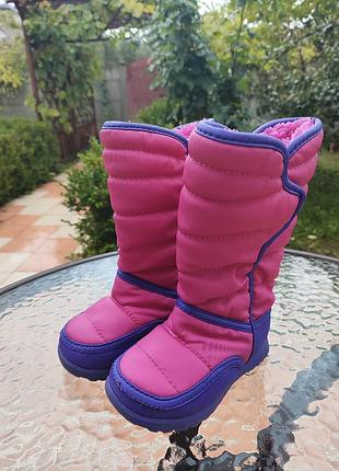 Детские дутики зимние пуховые сапоги модели rugged outback puffy weather boots со стелькой 13,5 см
