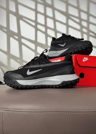 Водонепроникні кросівки nike acg mountain fly low gtx black grey