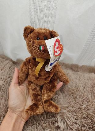 Коллекционный плюшевый медведь ty beanie baby "champion"